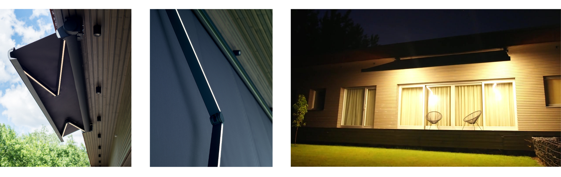 HELIOS markizė su LED apšvietimu